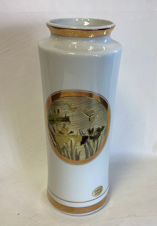 Handpainted 24k Chokin Vase