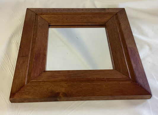 Vtg. Square Framed Mirror