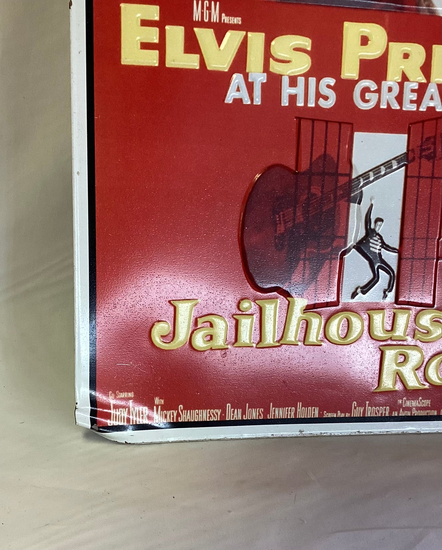 Elvis Jailhouse Rock Metal Sign