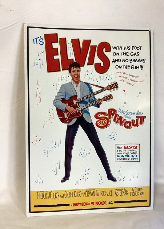 Elvis Presley Spinout Metal Sign