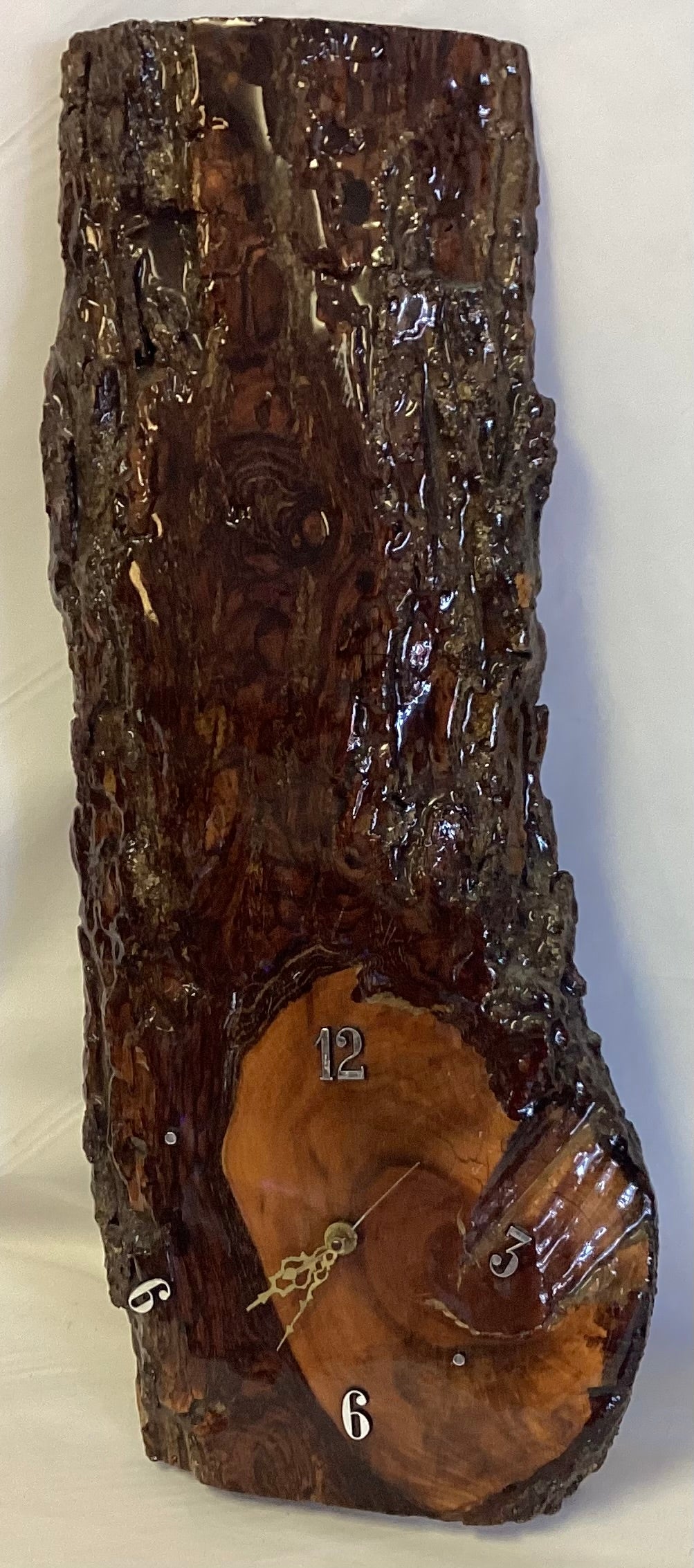 Vintage Wood Clock - Real Tree Wood