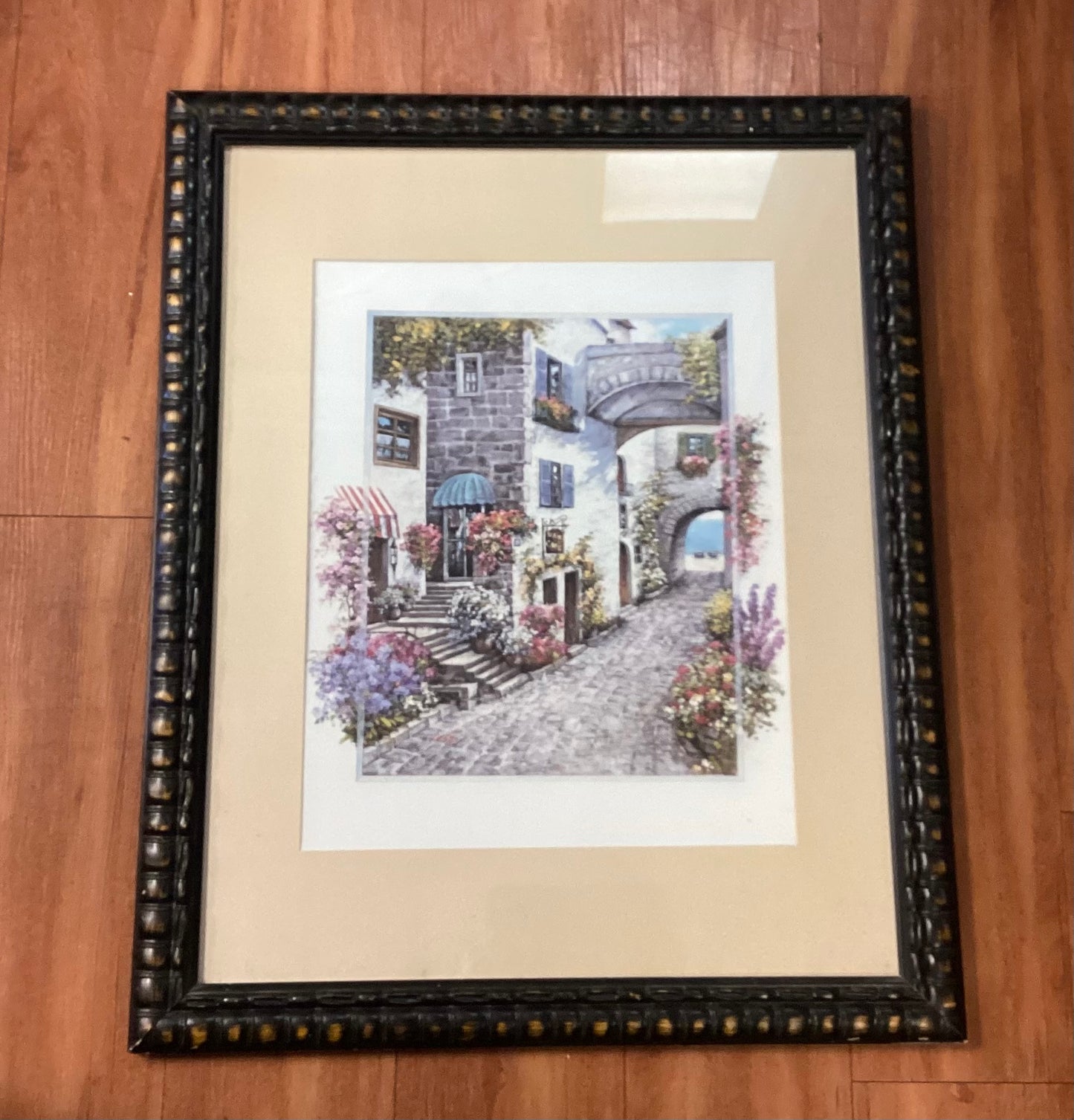 Framed Courtyard Garden Picture