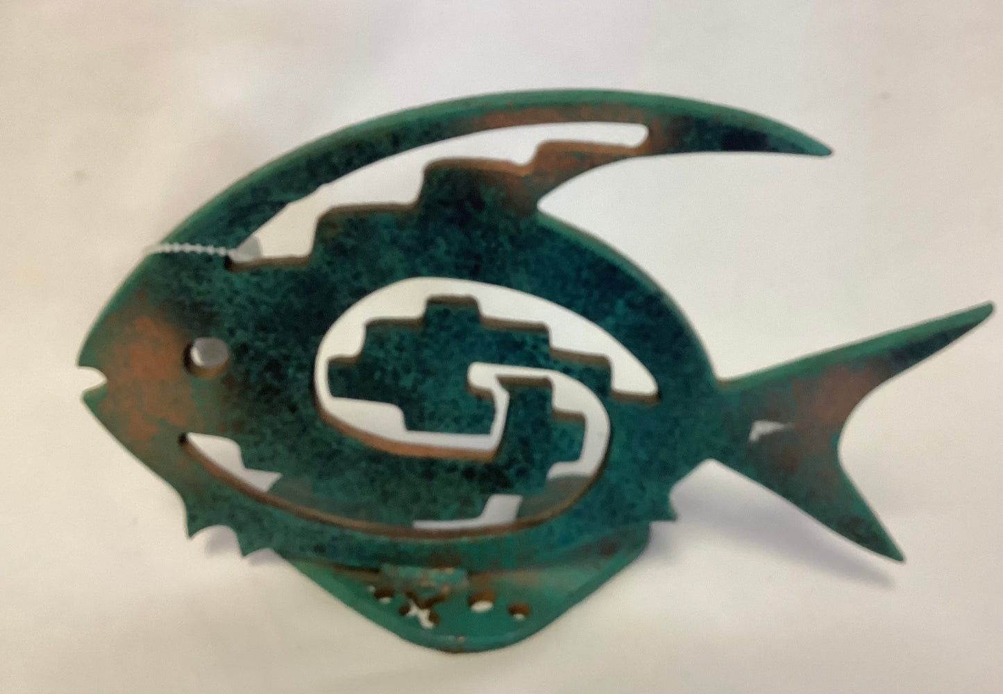 Green Metal Fish