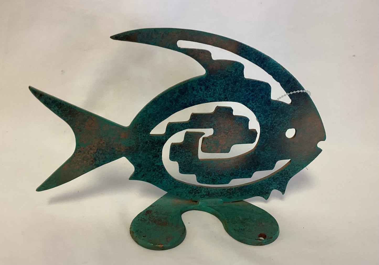 Green Metal Fish