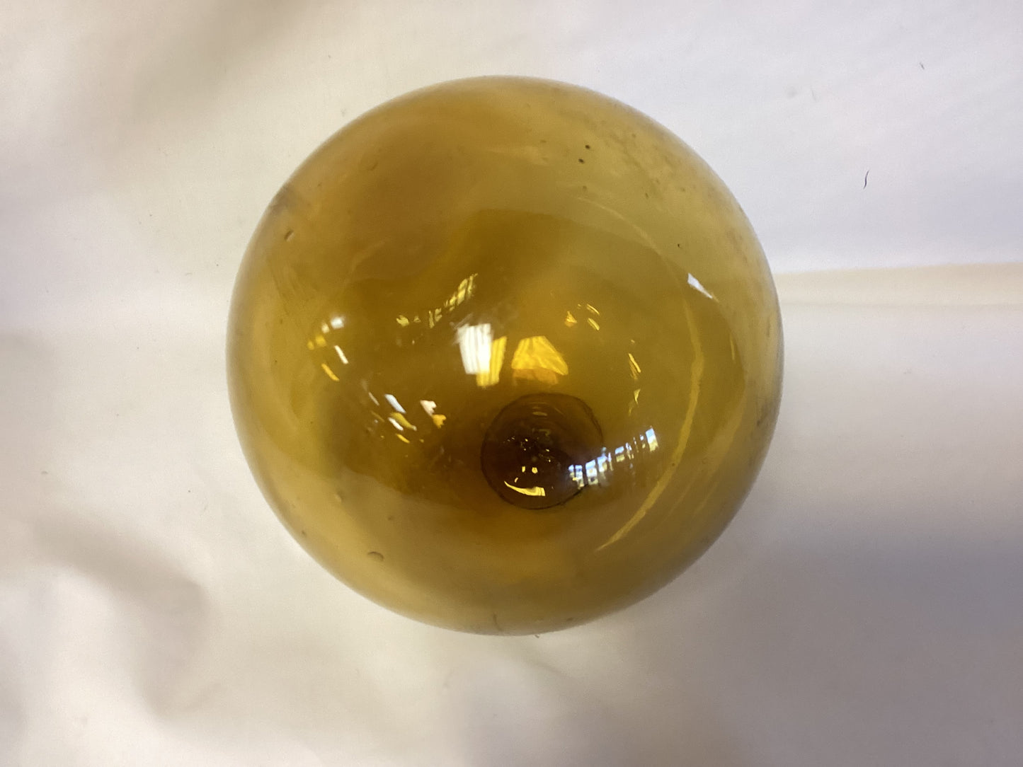 Blown Glass Light Brown Ball