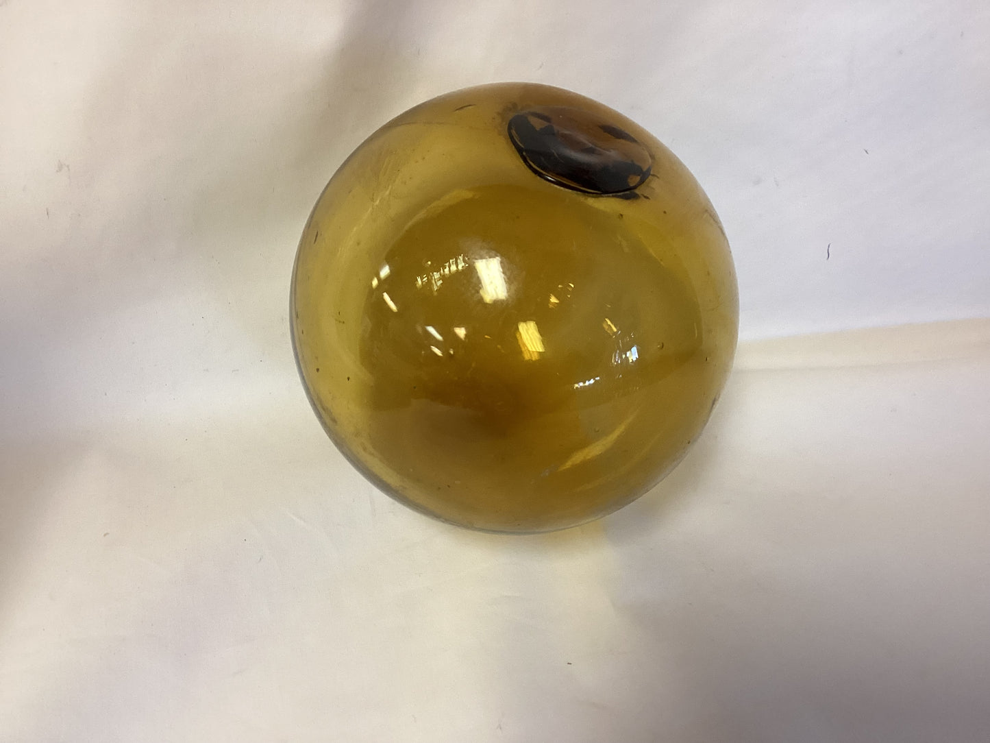 Blown Glass Light Brown Ball