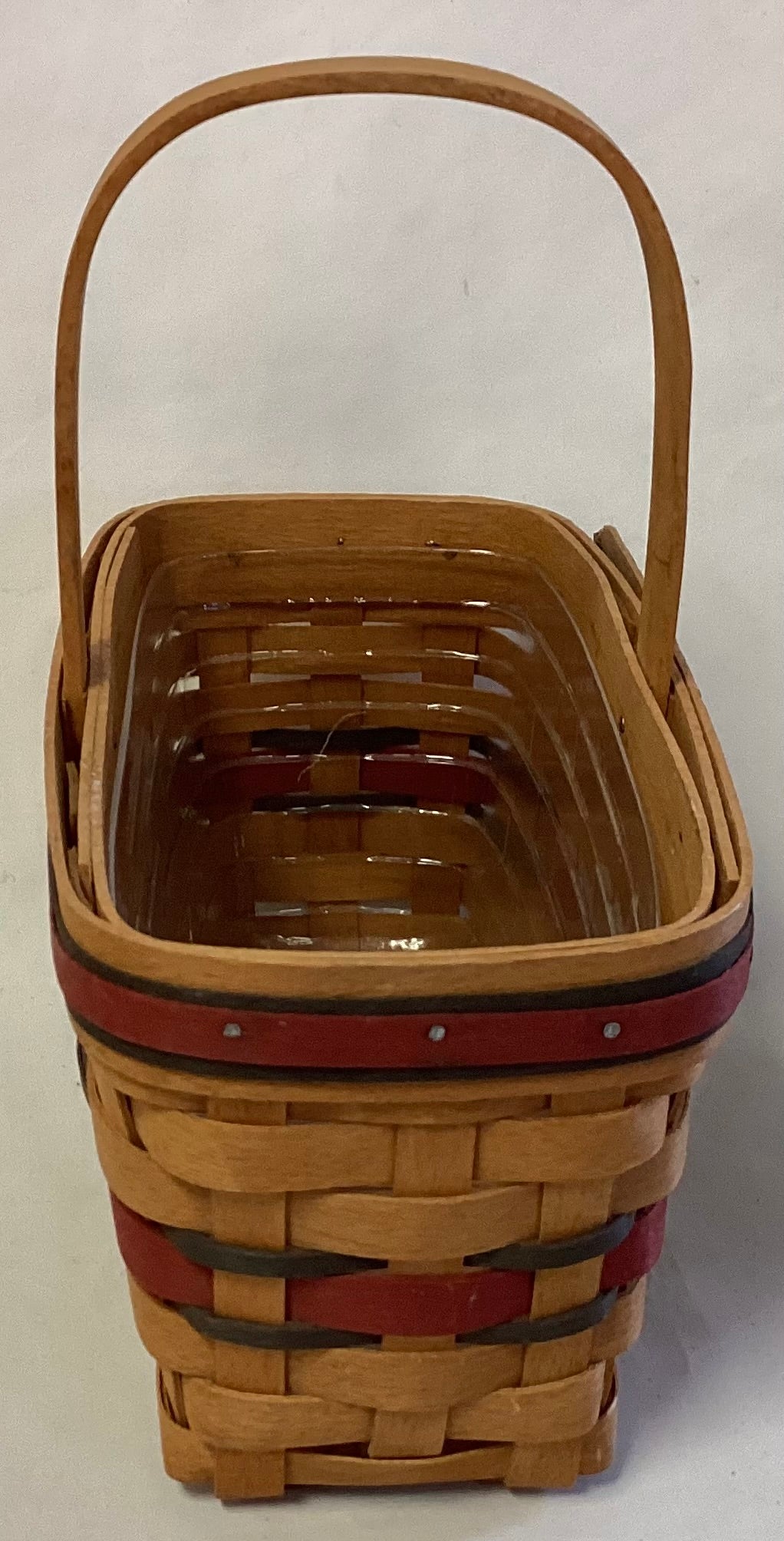 Longaberger 1994 Candle Basket w/handle and liner