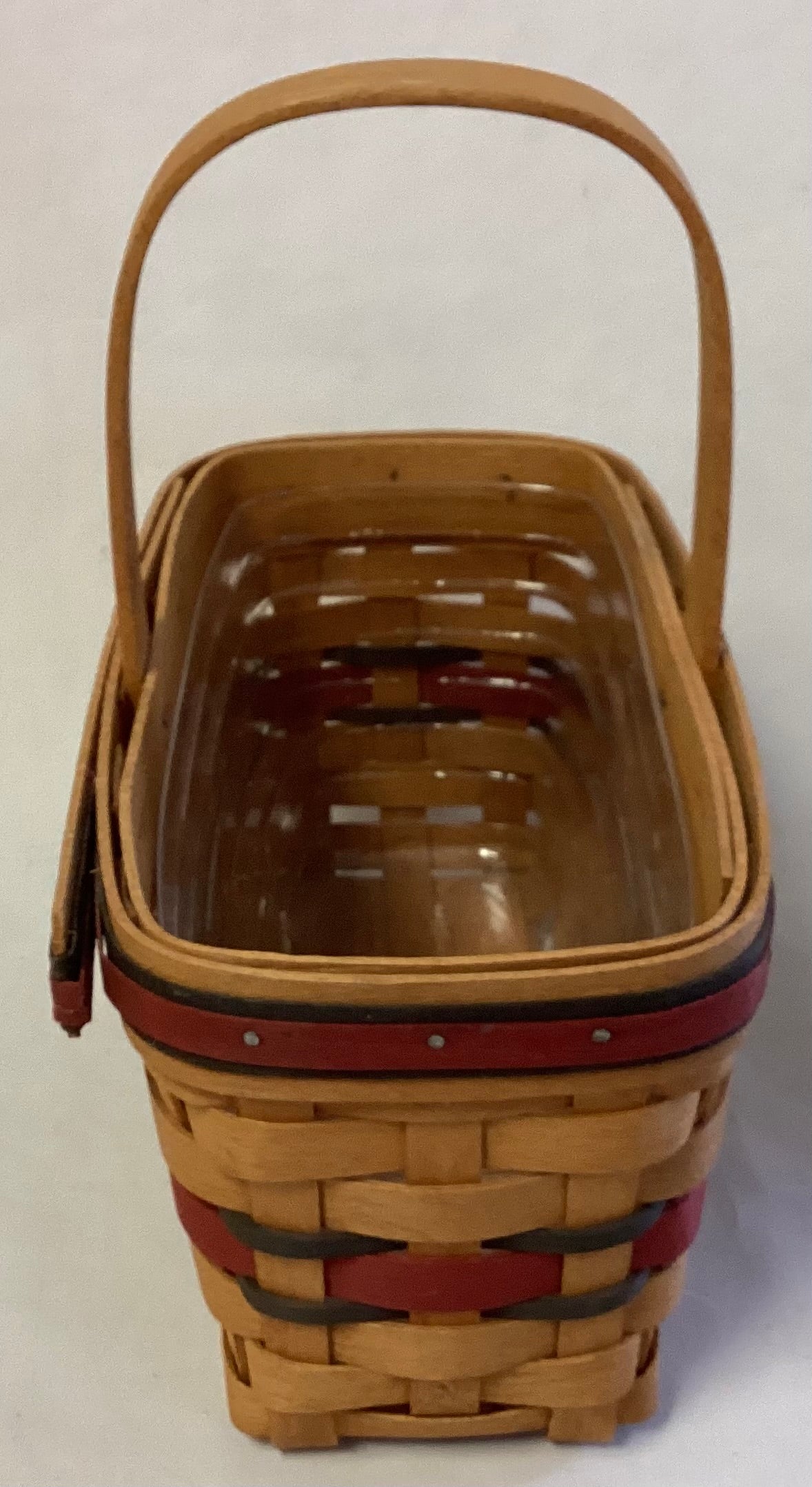 Longaberger 1994 Candle Basket w/handle and liner