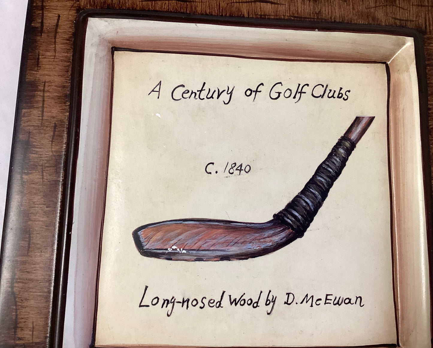 Raymond Waites Studio A Century of Golf Plate