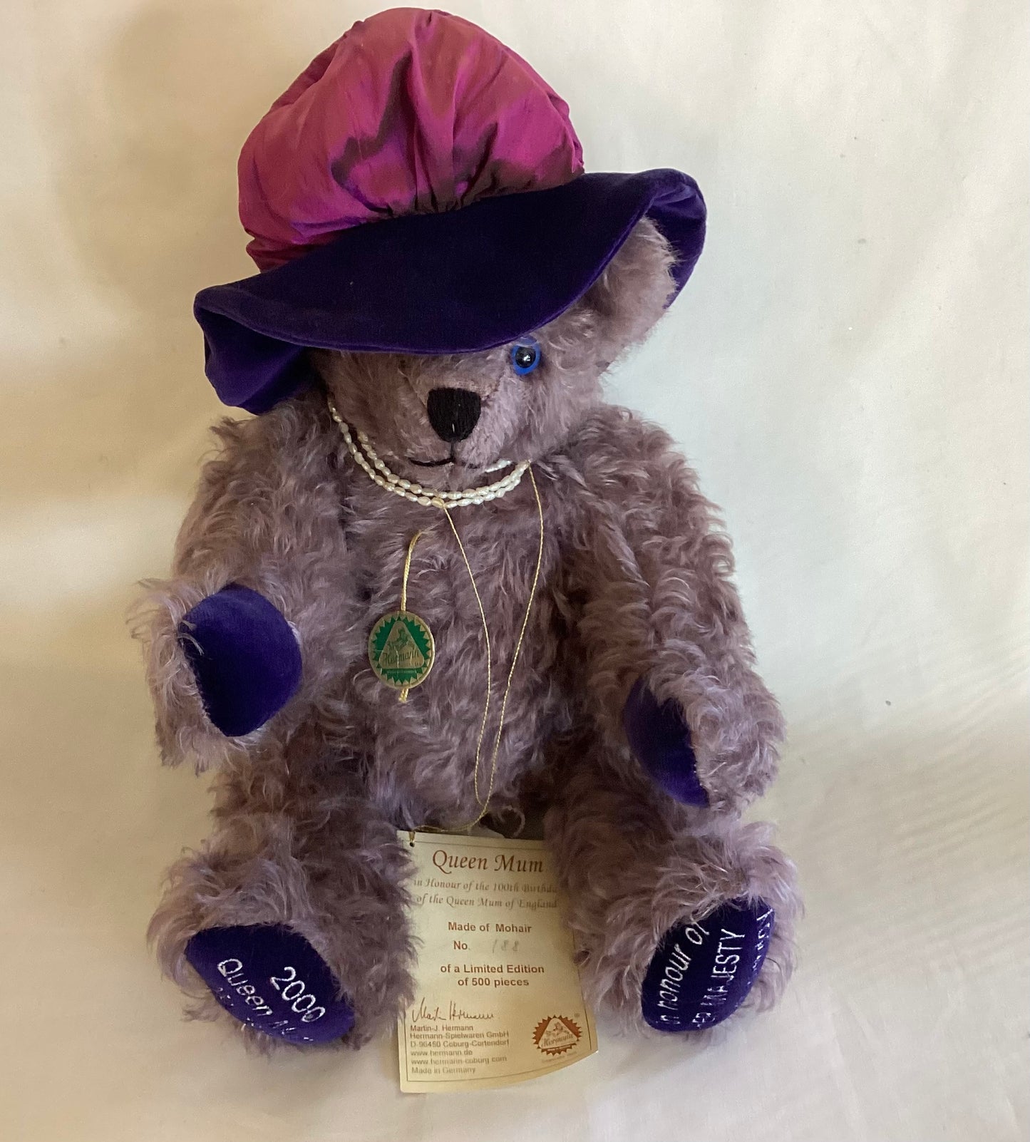 M.J. Herman 2000 Queen Mum Limited Edition Bear