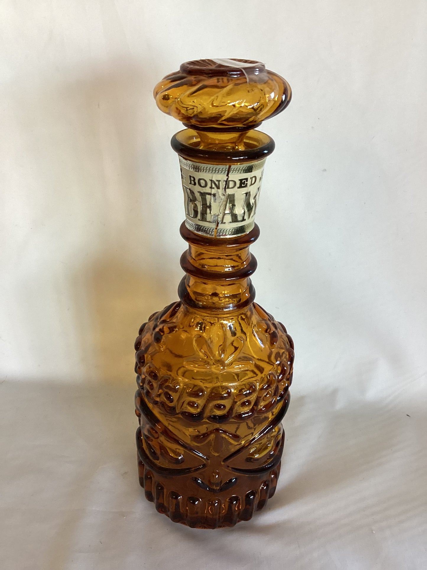 Jim Beam 1973 Amber Glass Bottle