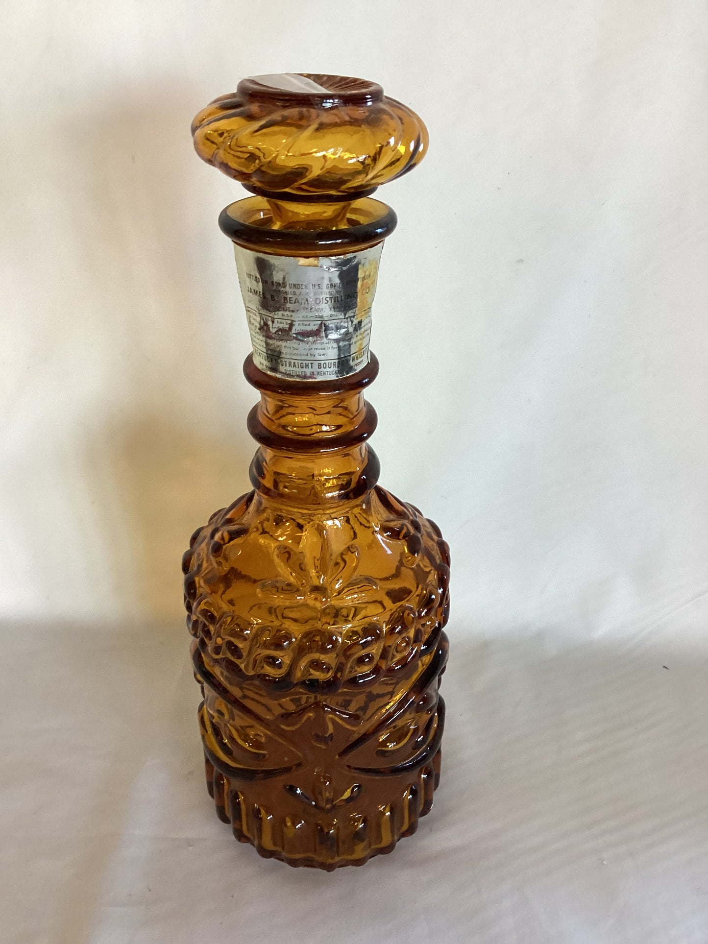 Jim Beam 1973 Amber Glass Bottle