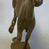 Brass Galloping Horse on Brass Stand