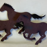 3D Running Horses Wall Decor