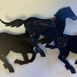 3D Running Horses Wall Decor