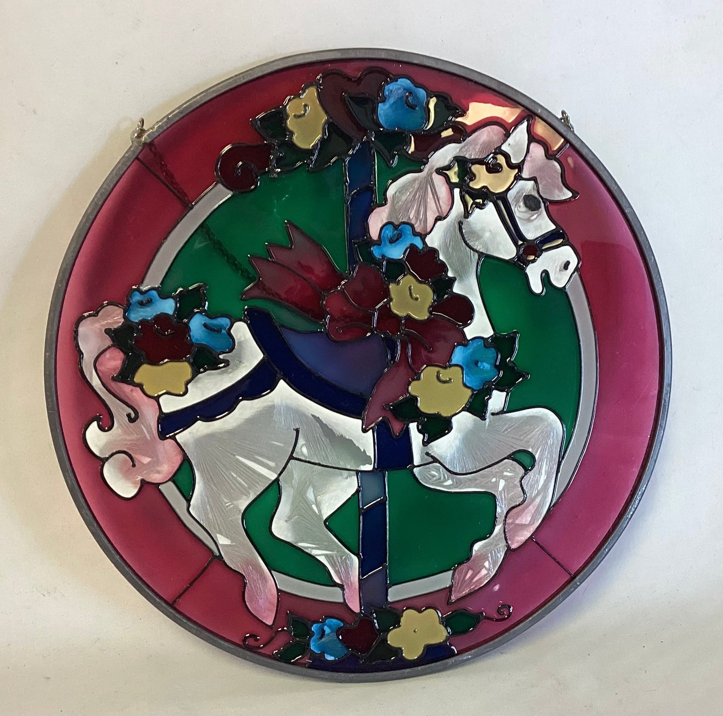 Stain Glass with Horse on it