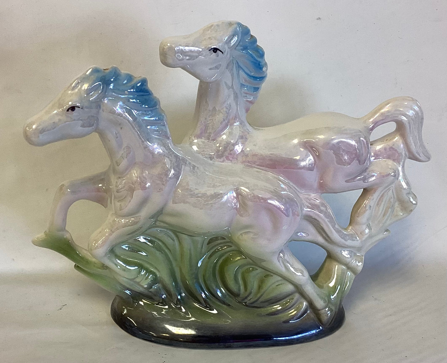 1940’s Blue and Pink Luster Horses