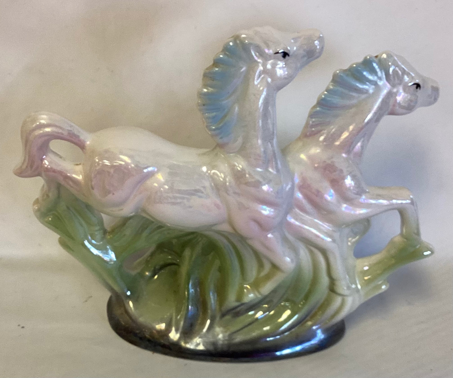 1940’s Blue and Pink Luster Horses