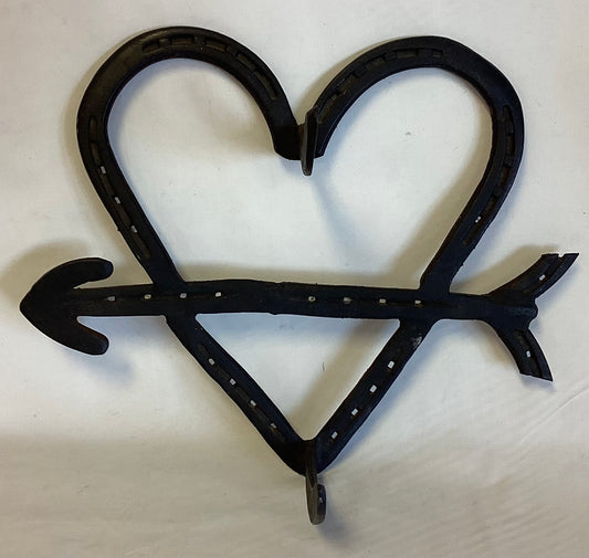 Cupid’s Heart made out of Horseshoes