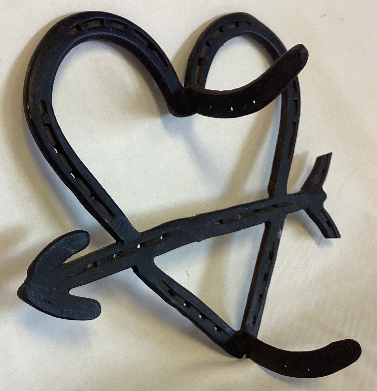 Cupid’s Heart made out of Horseshoes