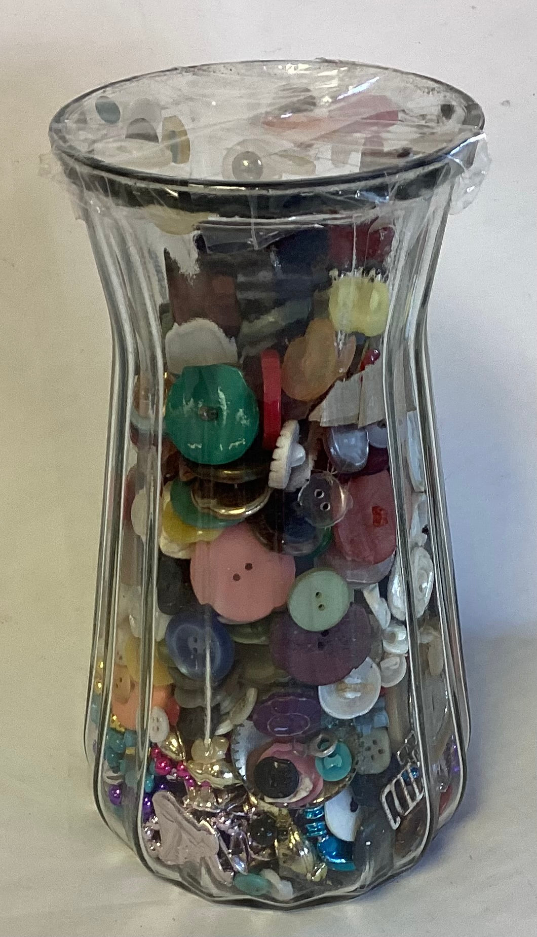 Vase of Old Buttons