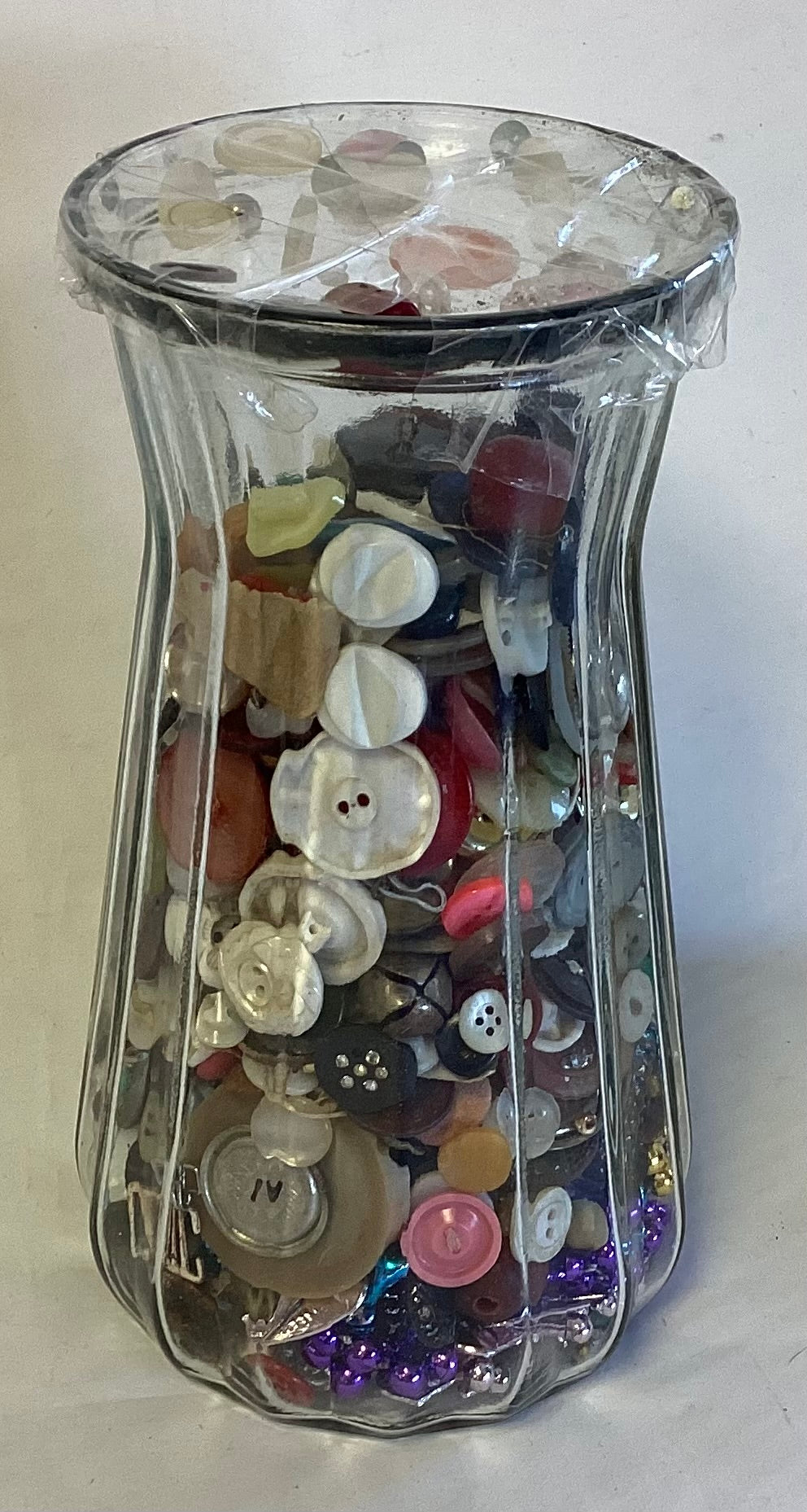 Vase of Old Buttons