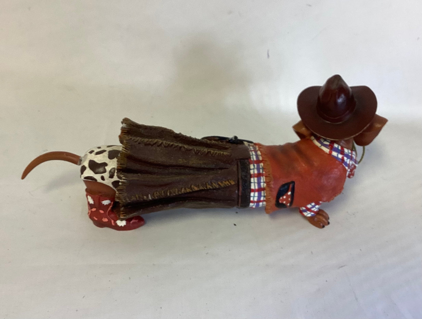 Hot Diggity Sheriff Wiener Dog Figurine