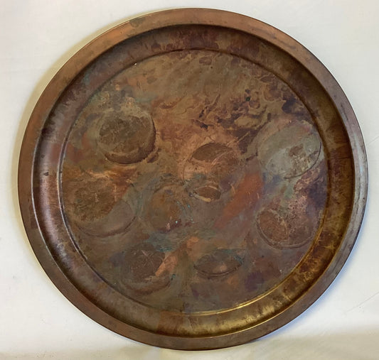 7 Piece Copper Tray w/Goblets