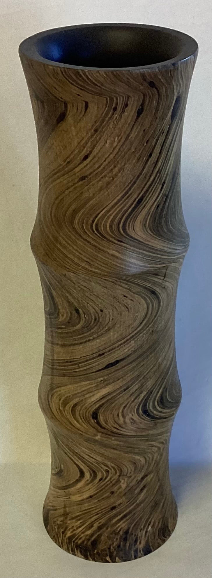 Tall Wooden Vase