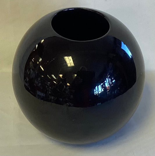 Black Orb Vase