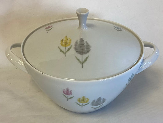 ARZBERG Tulip Pattern Serving Bowl w/Lid