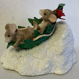 Charming Tails “Sledding Leaf Saucer”