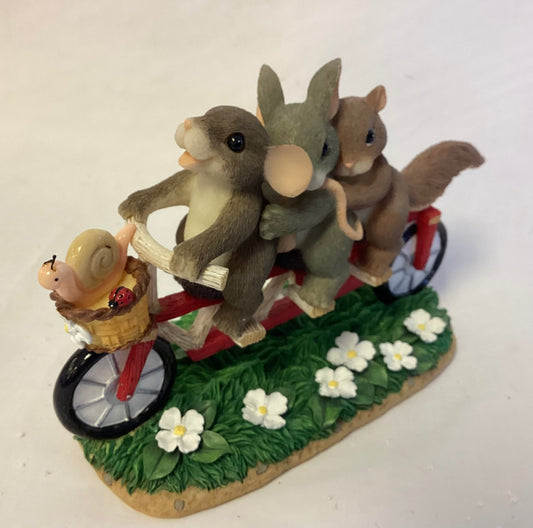 Charming Tails Bicycle Built For Friends