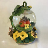 Charming Tails Pumpkin Harvest Snow Globe