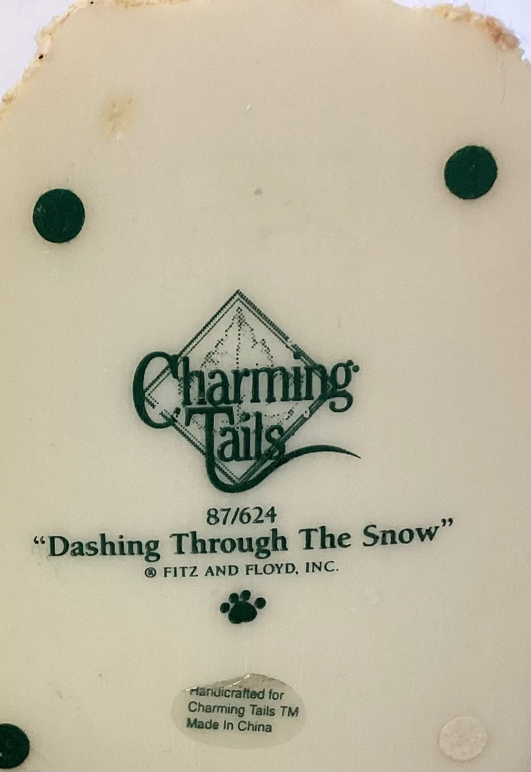 Charming Tails “Dashing Through the Snow”