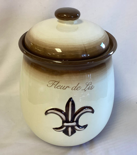 Beau Rivage Cookie Jar “Fleur de Lis”