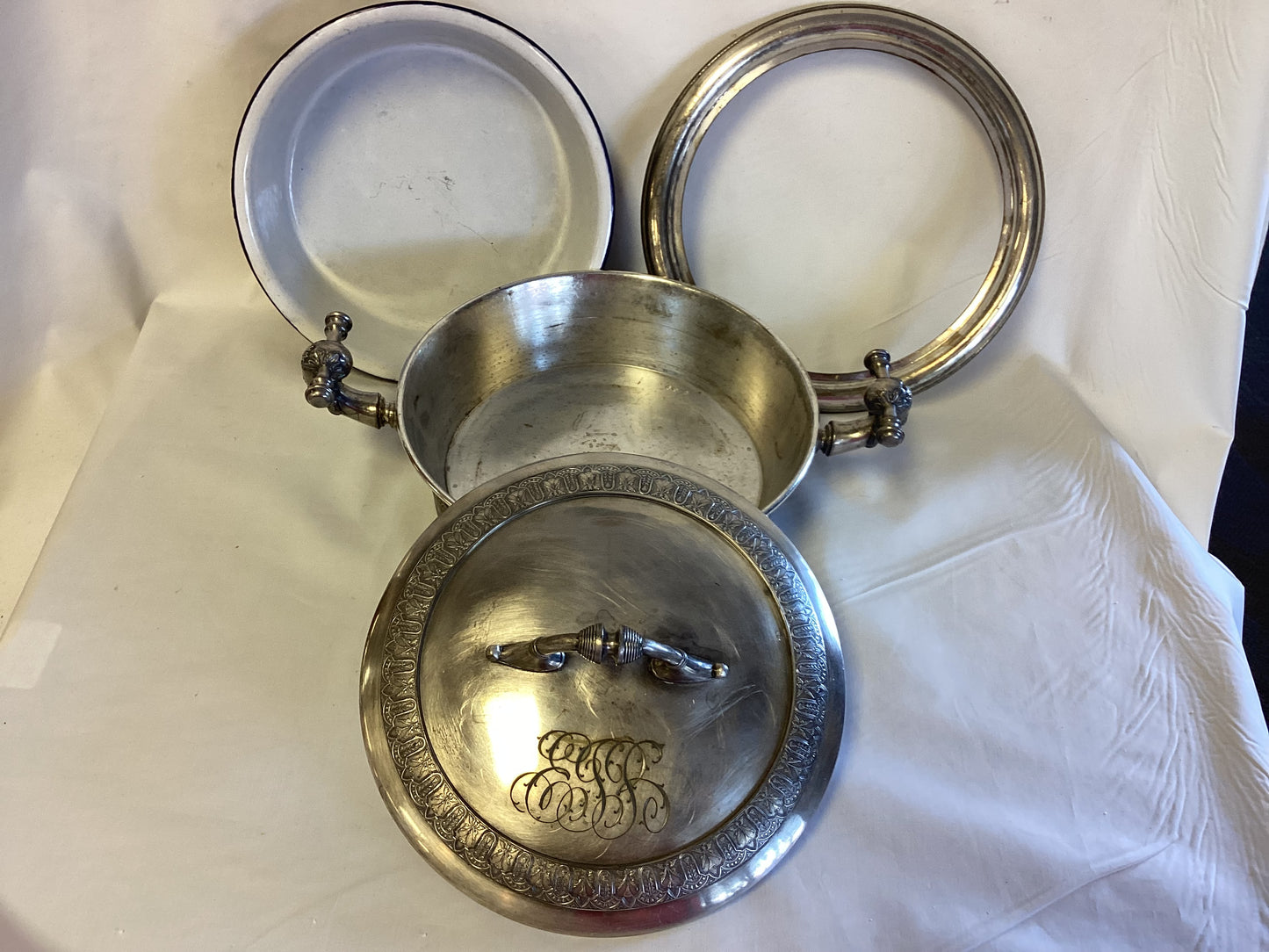 Vintage Silver Plated Chaffing Dish