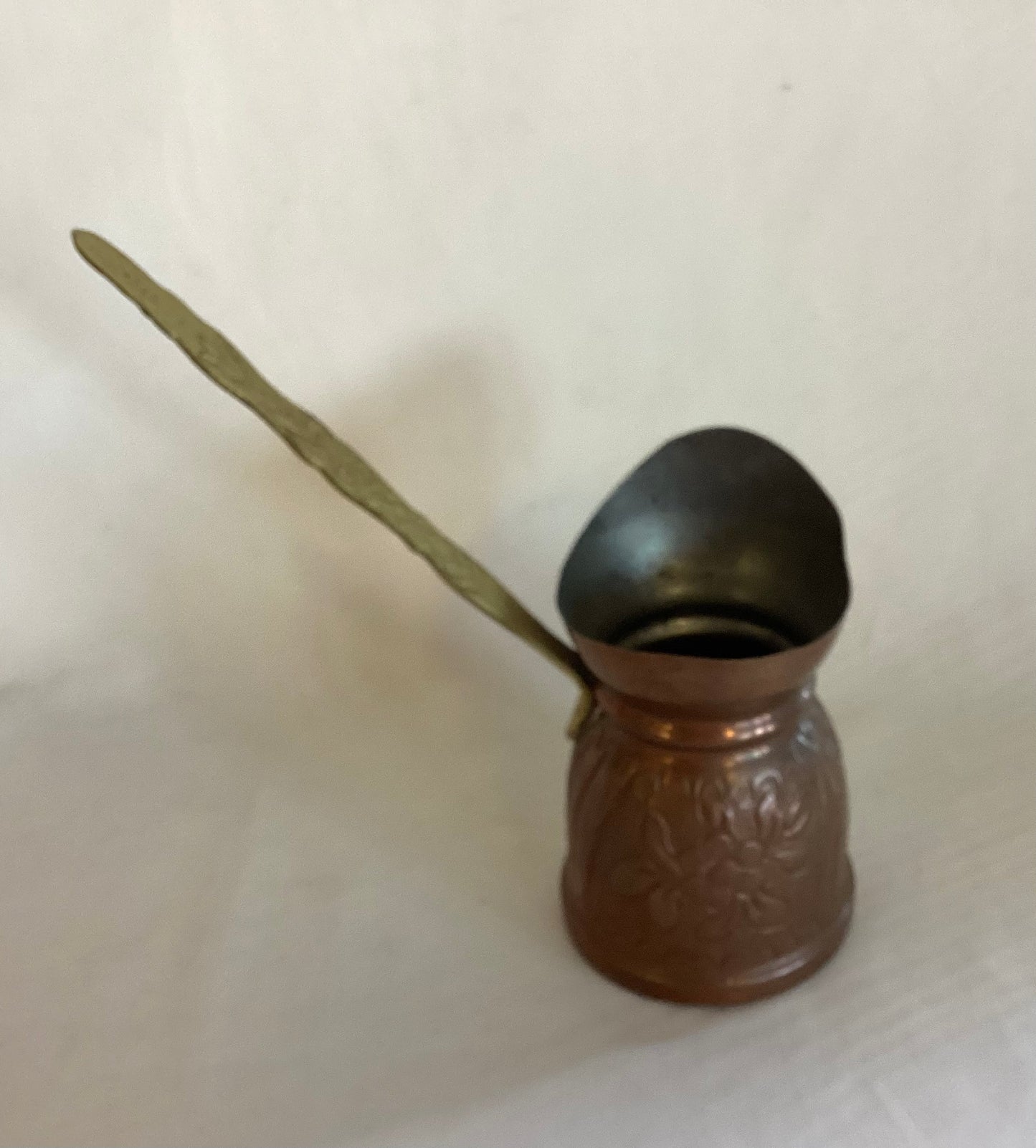 Copper & Brass Turkish Coffee Side Pourer