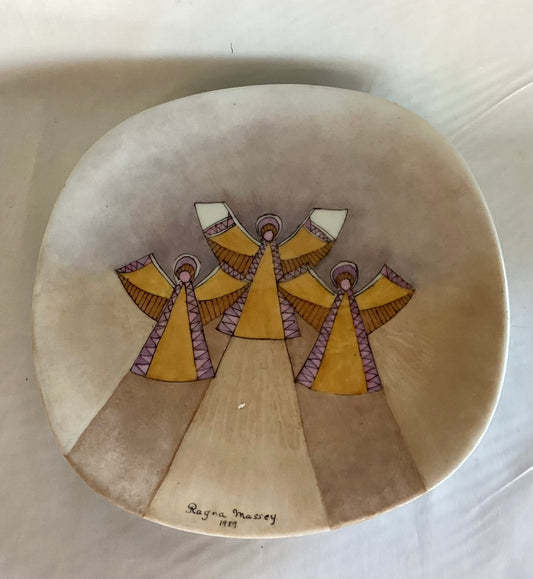 “Wintertime”  Three Angel Plate