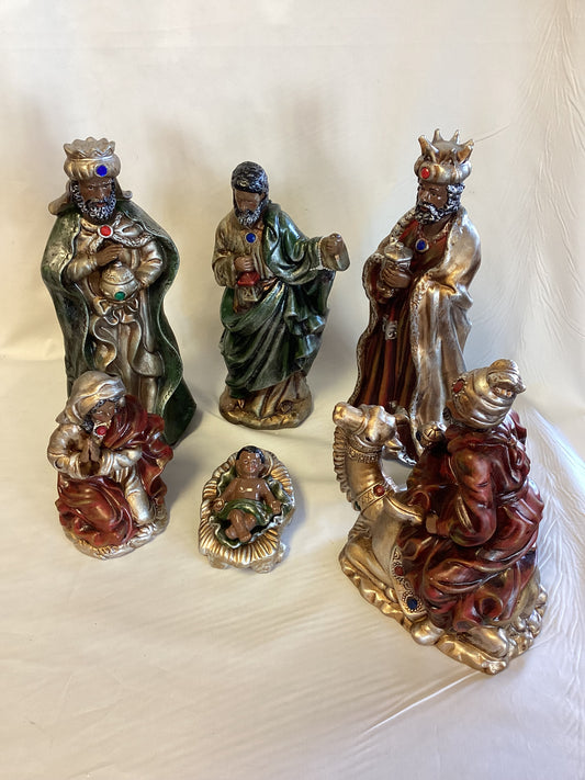 Bejeweled Nativity Set 6 Piece