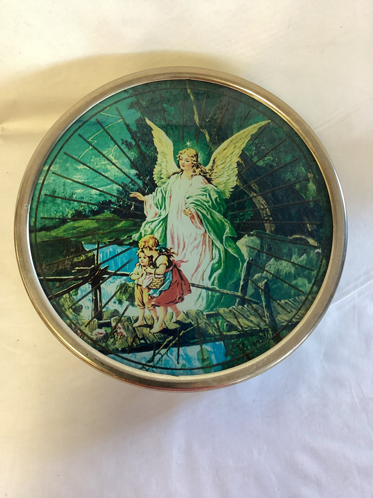 Vintage Guardian Angel Wall Light