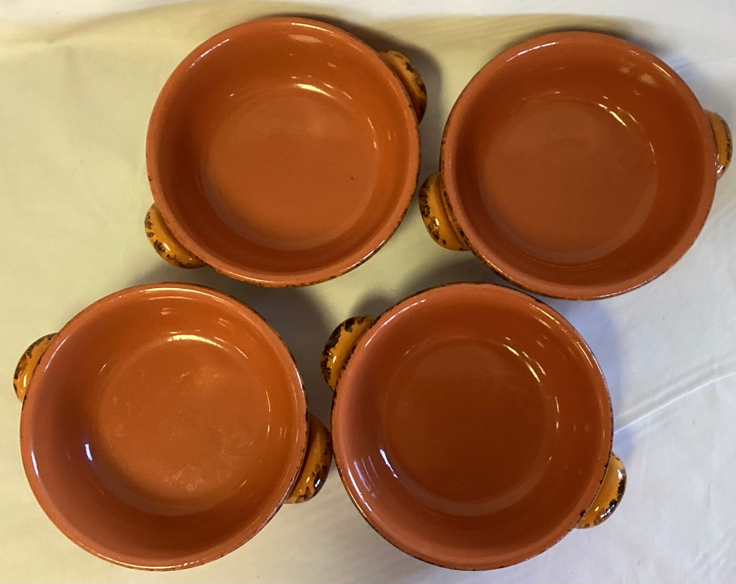 De Silva Orange Casserole Dishes (set of 4)