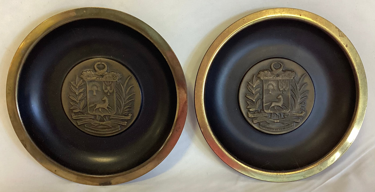 Venezuelan Coat of Arms Plates (set of 2)