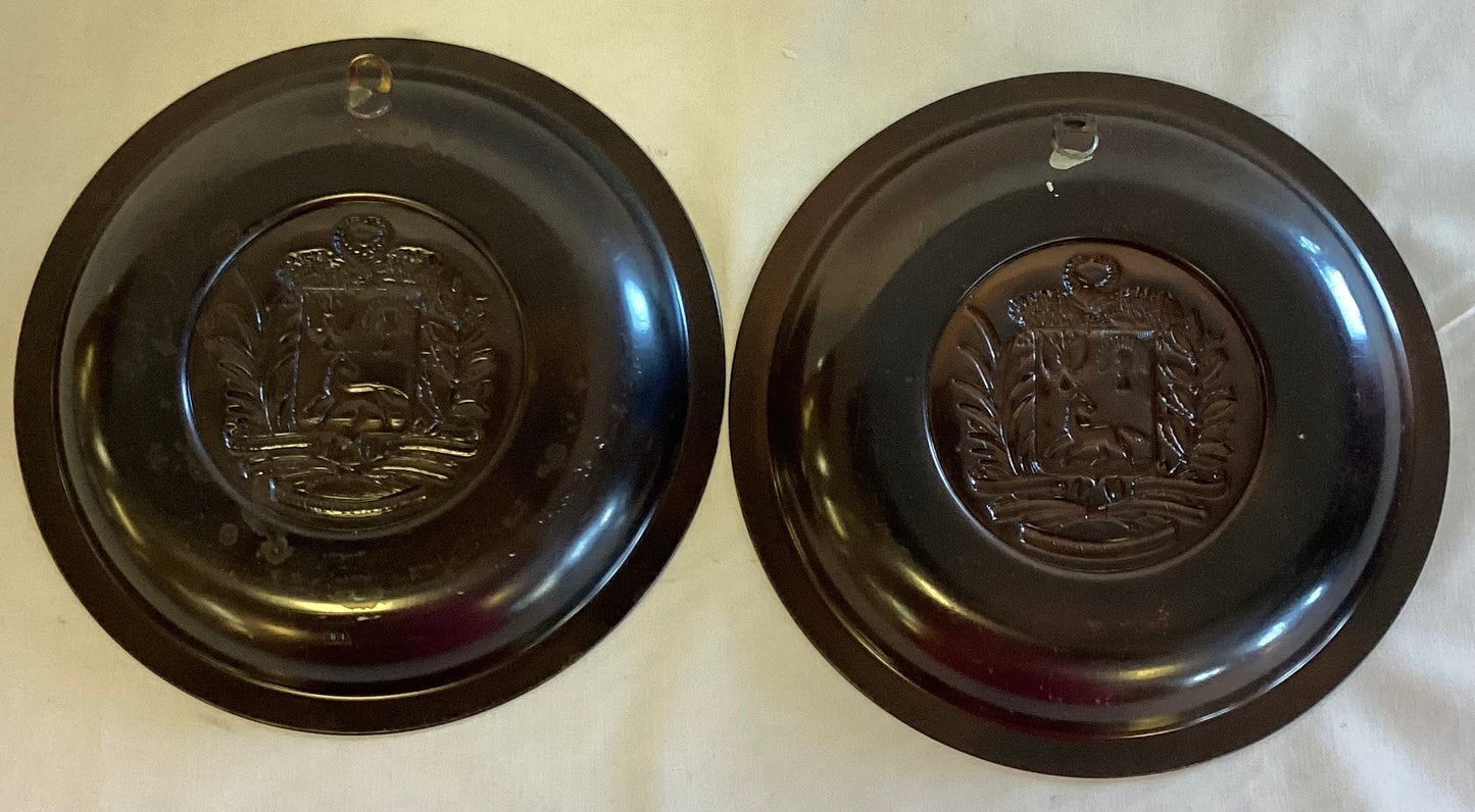 Venezuelan Coat of Arms Plates (set of 2)