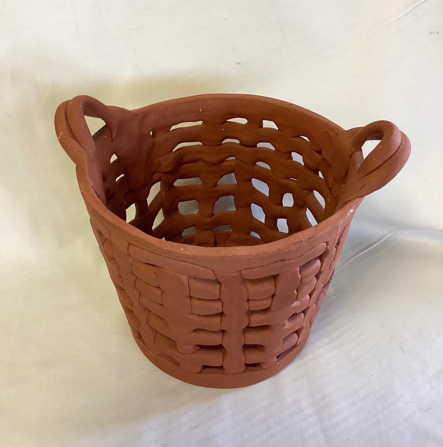 Clay Basket signed Proctor