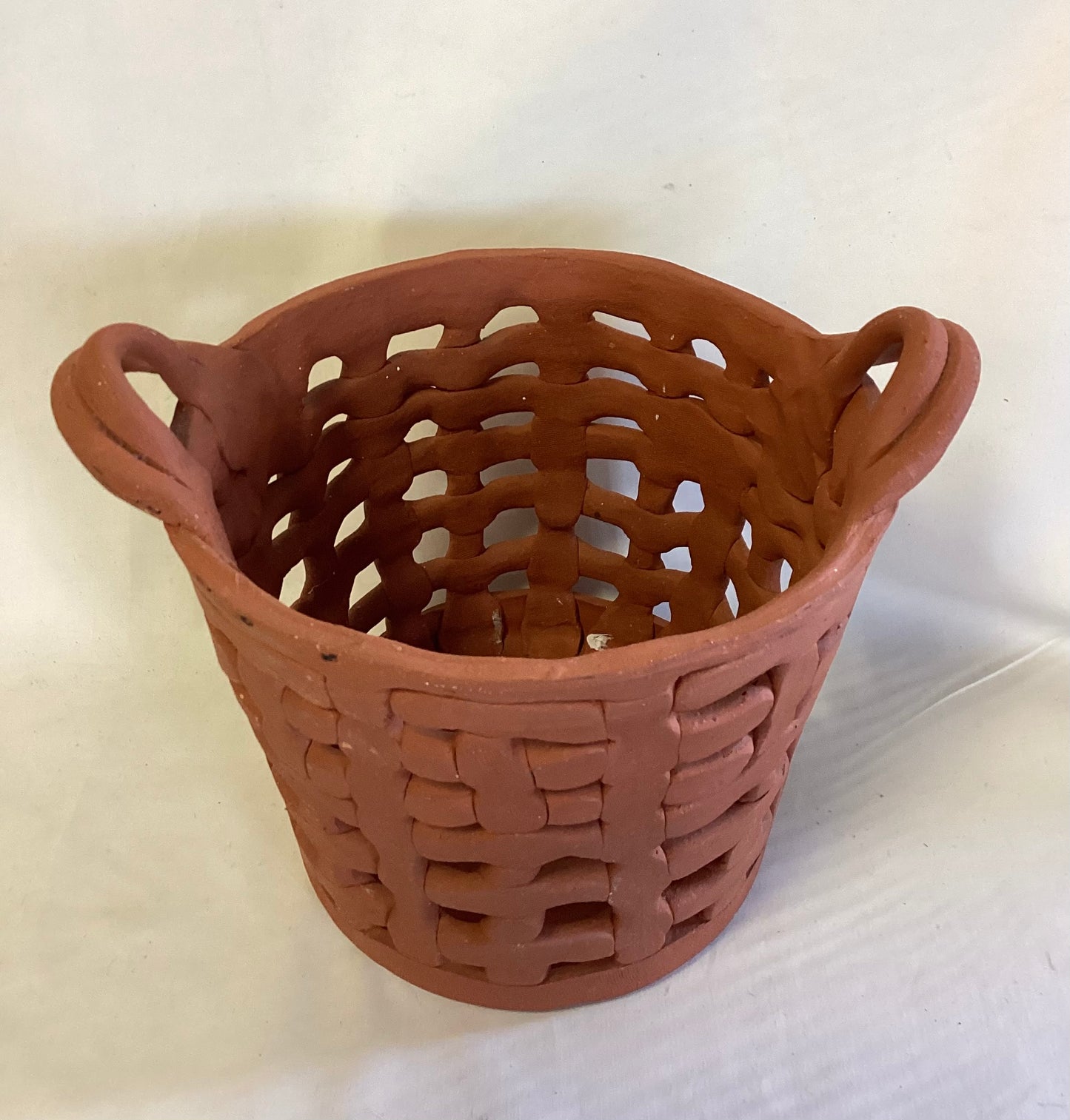 Clay Basket signed Proctor