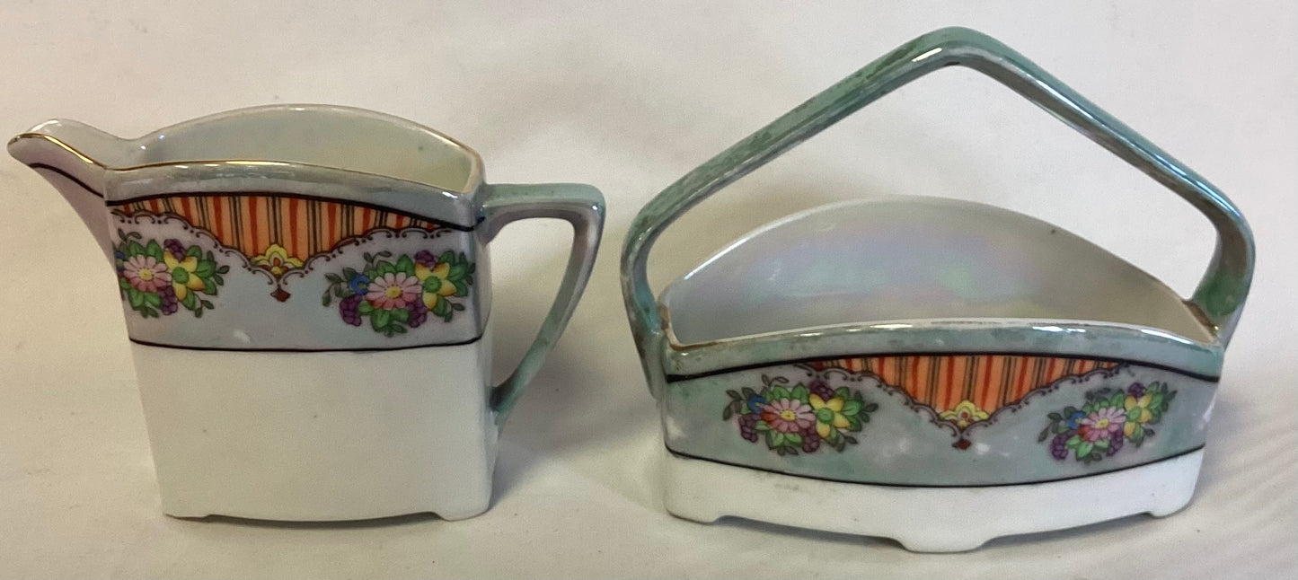 1930’s Noritake Lusterware Cream & Sugar Bowls