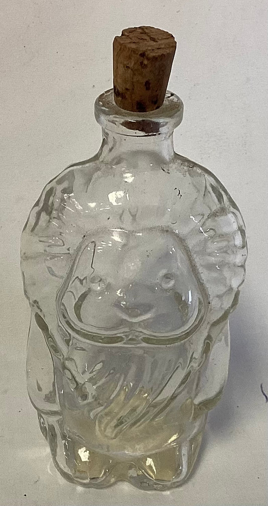 “Nidrio Naturals” Rare Spanish Glass Lion Bottle