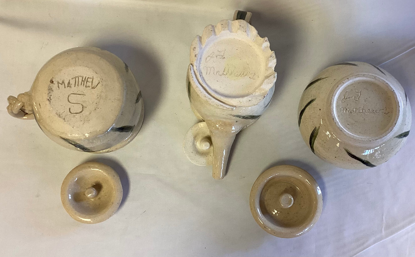 6 Piece Student Pottery