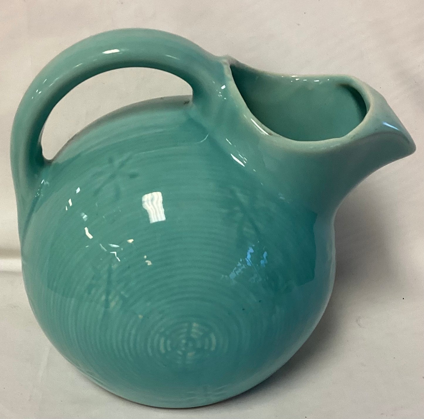 Turquoise Vintage Ball Pitcher